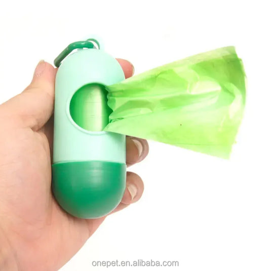 Portable Baby Poop Bag Holder with a pack of disposable bags