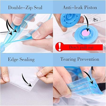 Vacuum storage bags 5 storage bag 1 suction pump