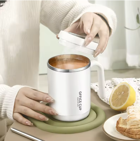 Stainless Steel Coffee Mug With Lid